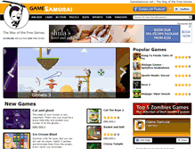 Tablet Screenshot of gamesamurai.net